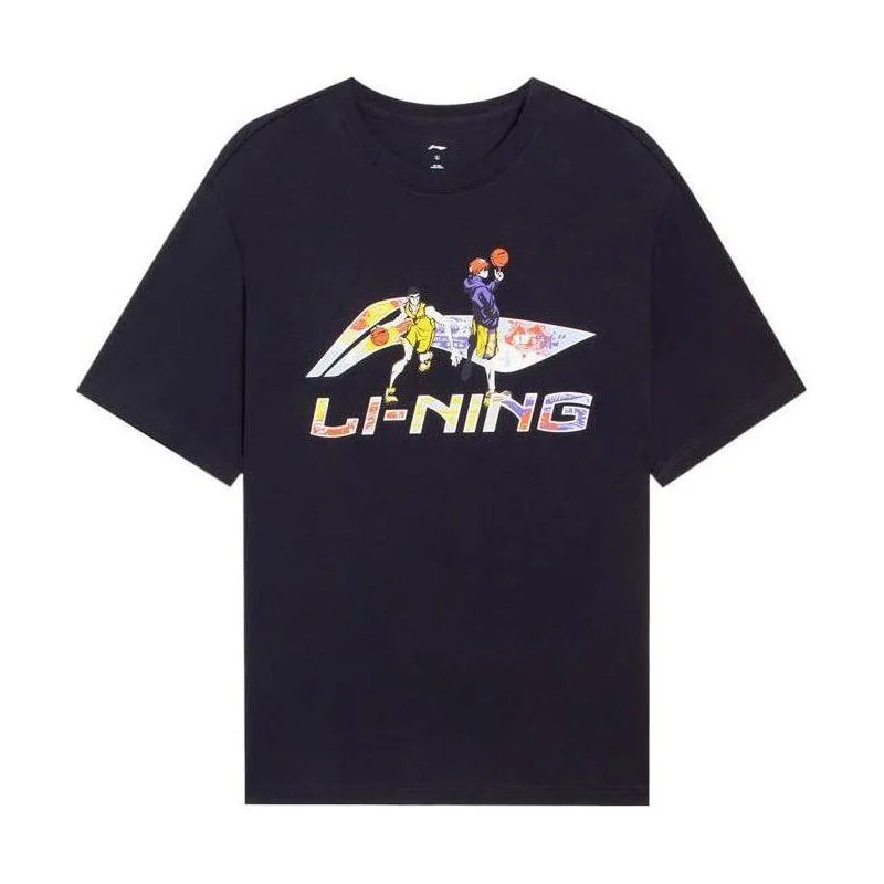 Li-Ning Hoops 만화 그래픽 티셔츠 '블랙' AHSSD21-2 - 1