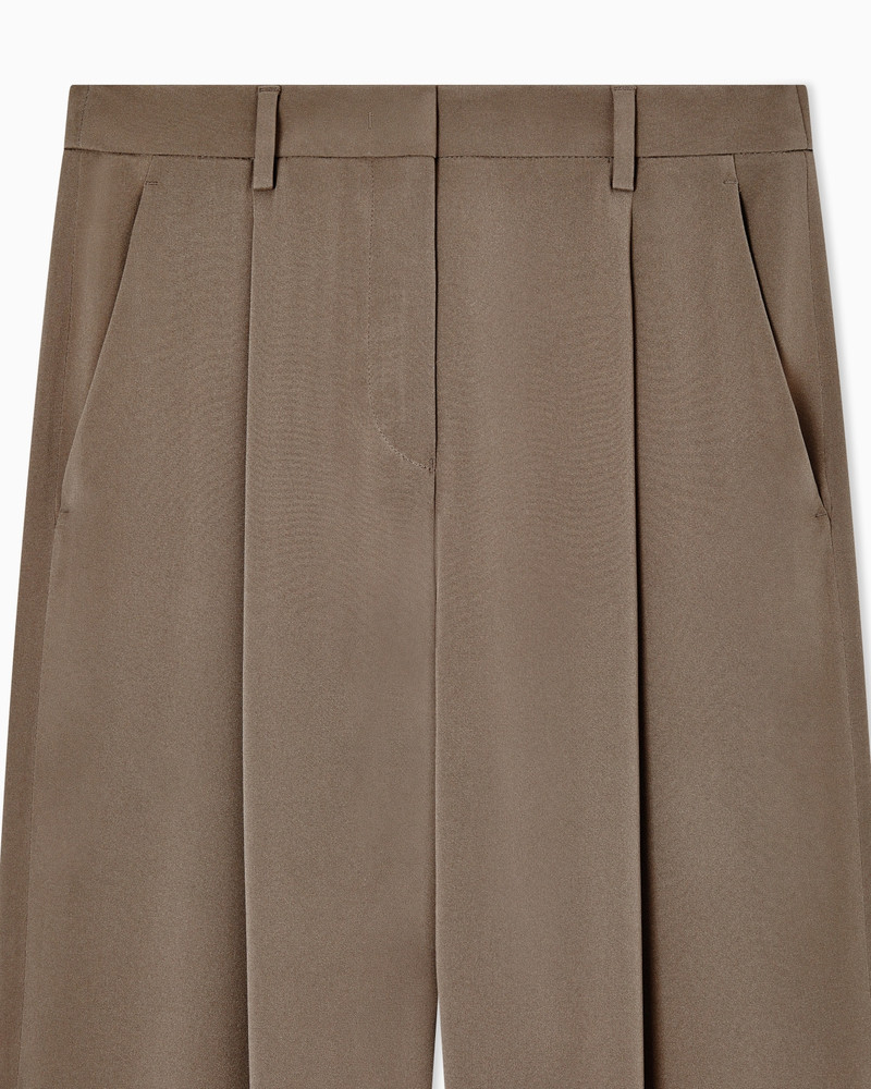 GIORGIO ARMANI SINGLE-PLEAT SILK CRÊPE TROUSERS outlook