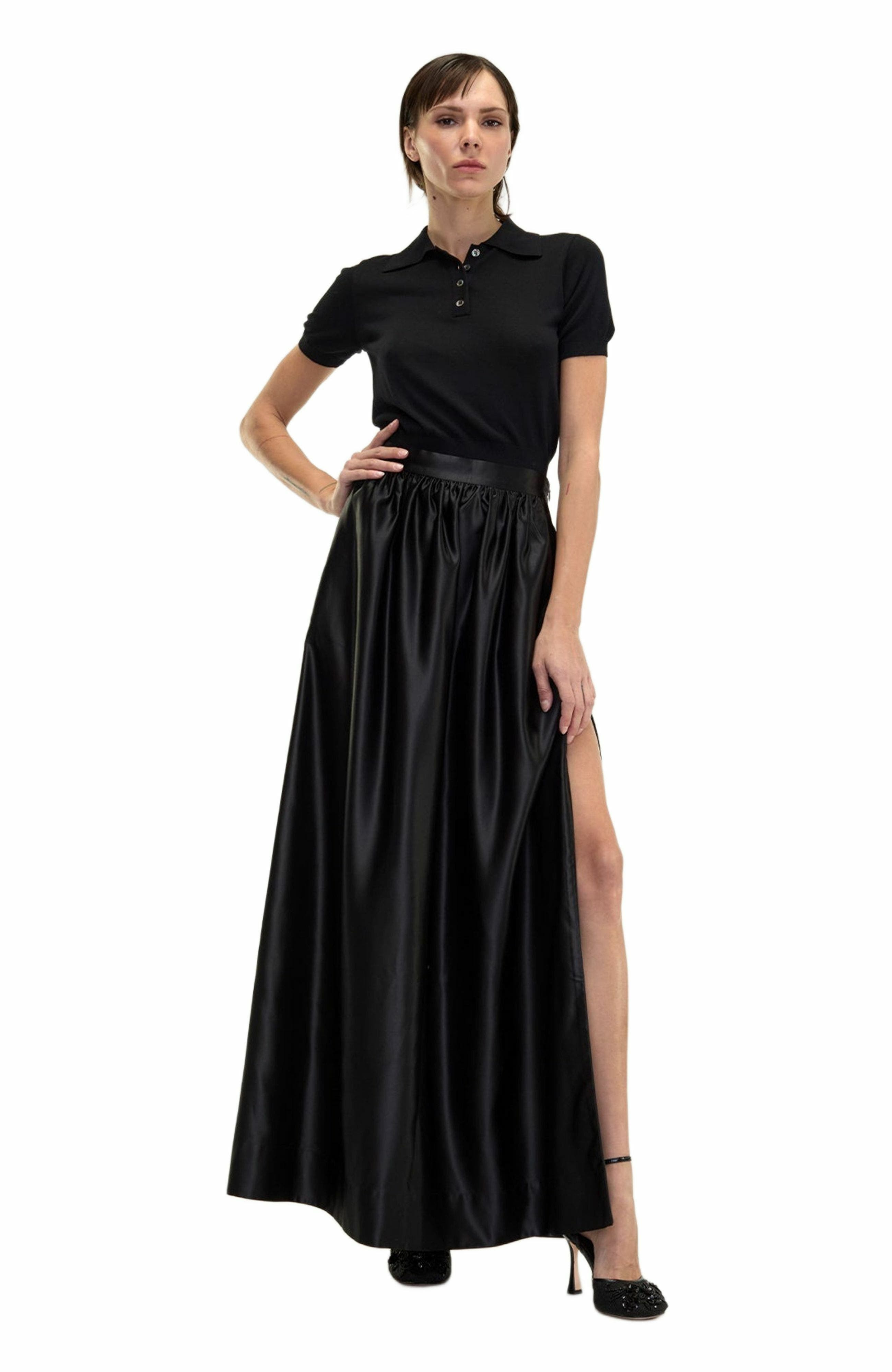 Cynthia Rowley Belle Maxi Skirt in Black at Nordstrom - 1
