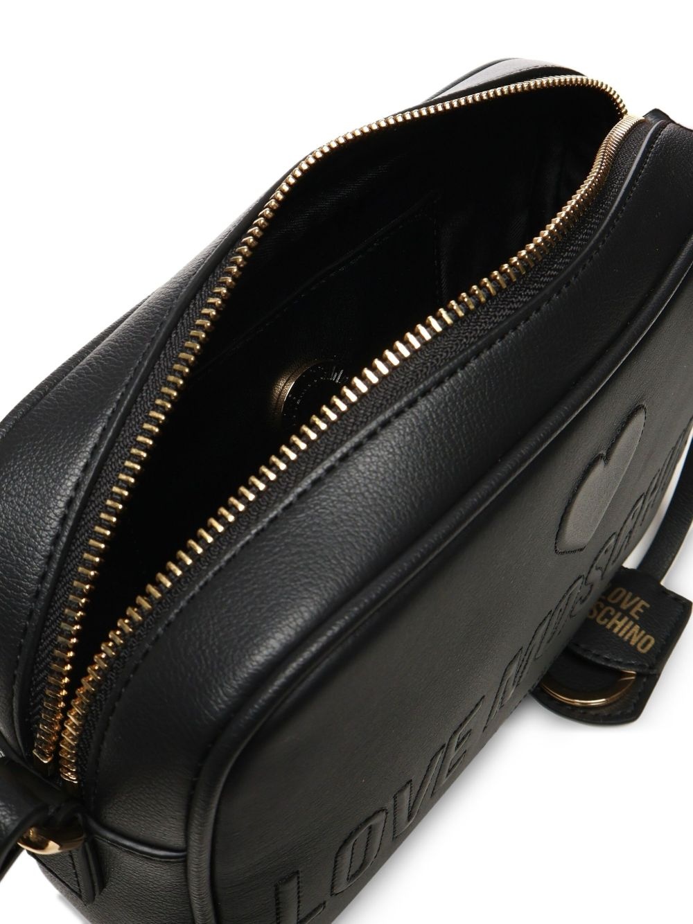 embossed-stitching logo shoulder bag - 4