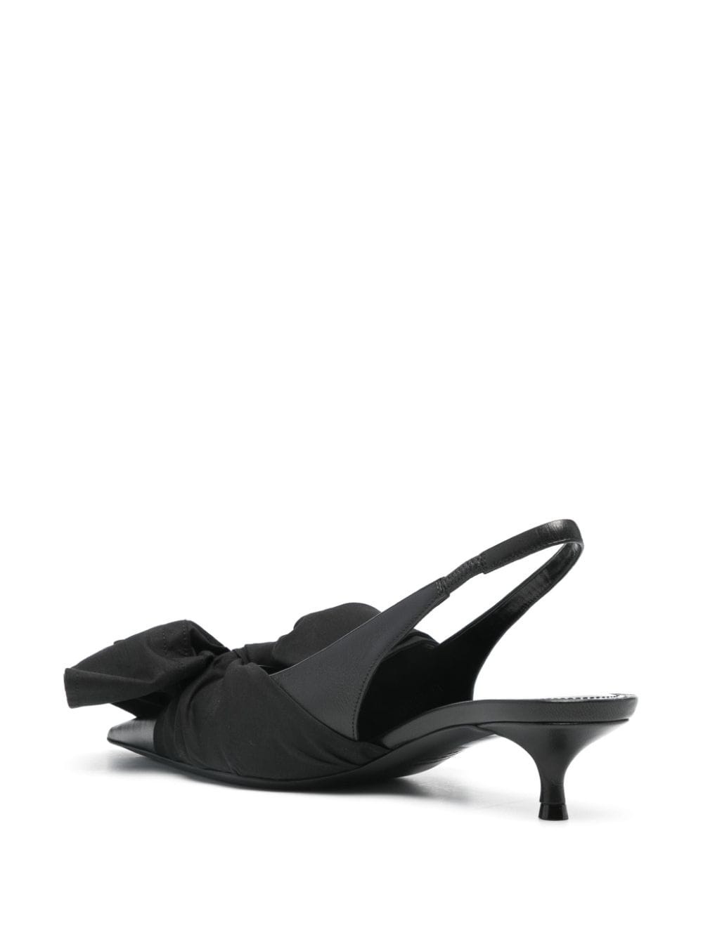 40mm bow leather pumps - 3