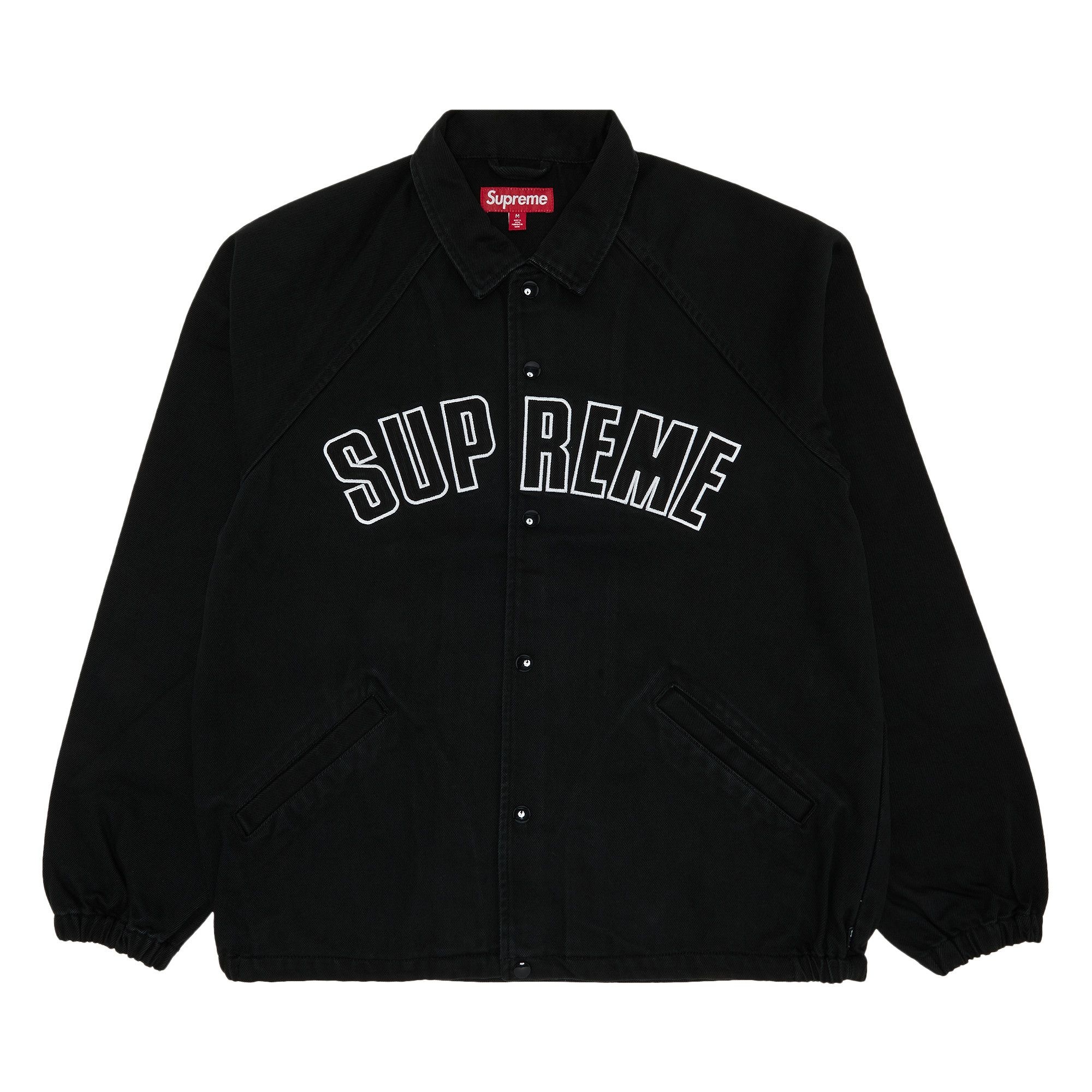 Supreme Arc Denim Coaches Jacket 'Black' - 1