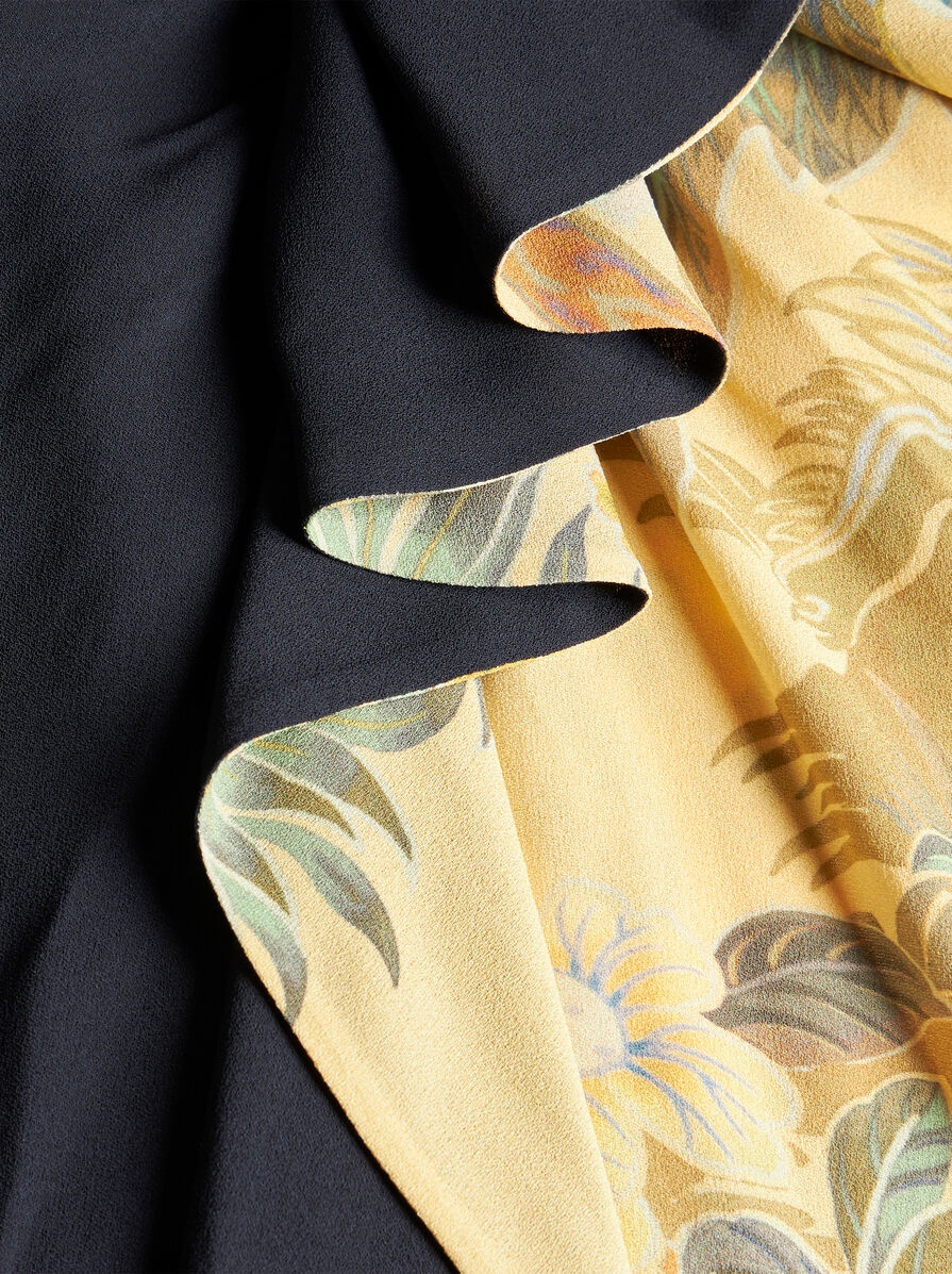 MIDI DRESS WITH PLACED FLORAL PRINT - 6