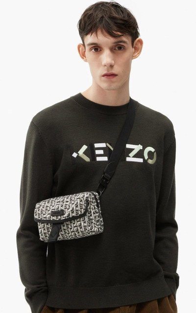 KENZO Courier jacquard mini crossbody bag outlook