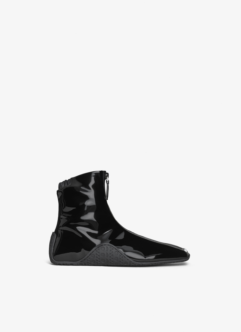 LA SNEAKER IN STRETCH PATENT FABRIC - 1