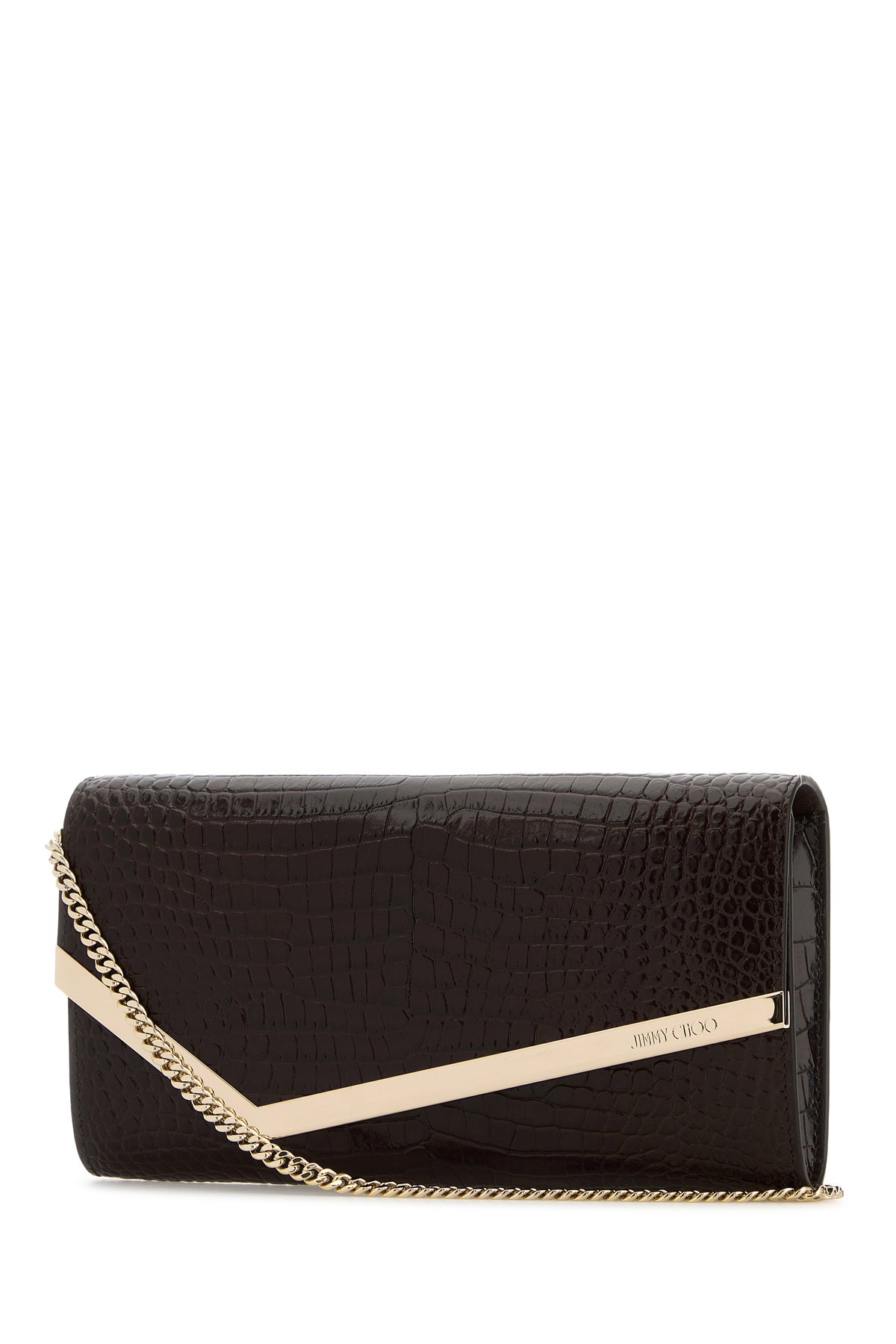 Chocolate leather Emmie clutch - 2