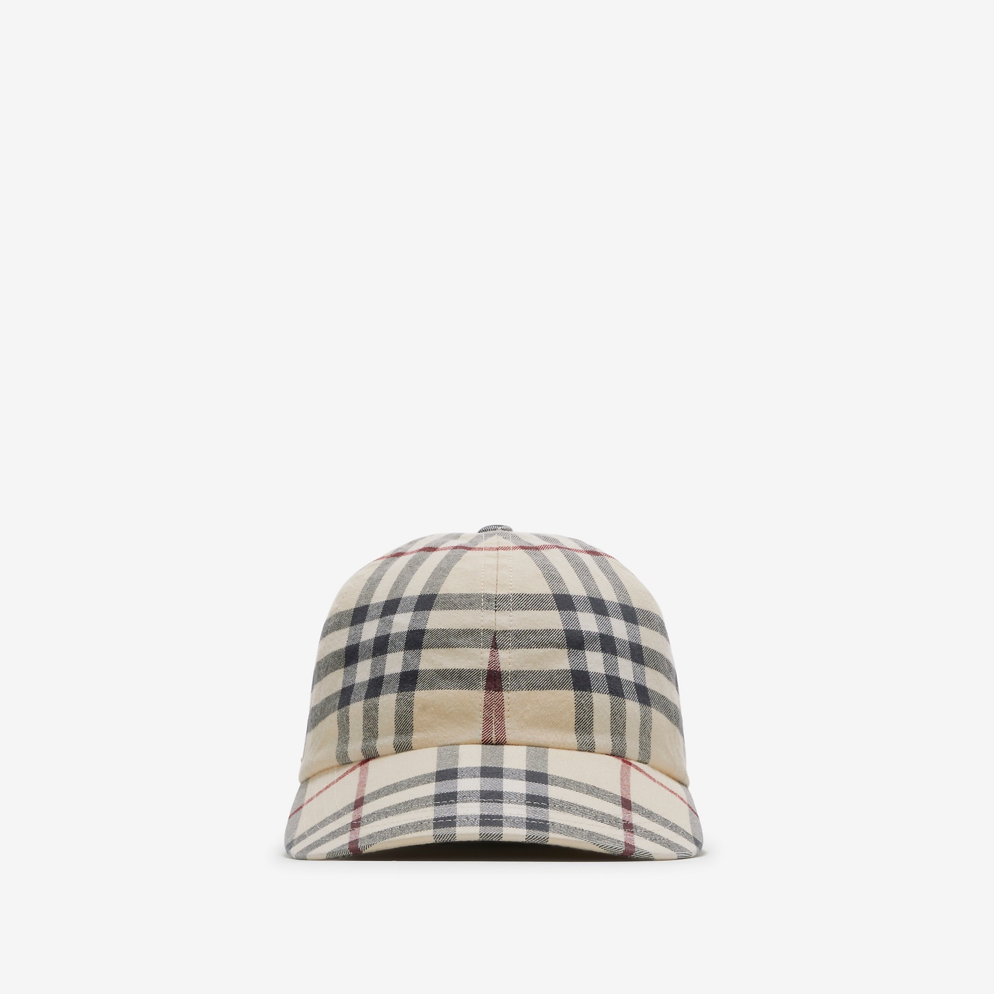 Check Cotton Baseball Cap - 1