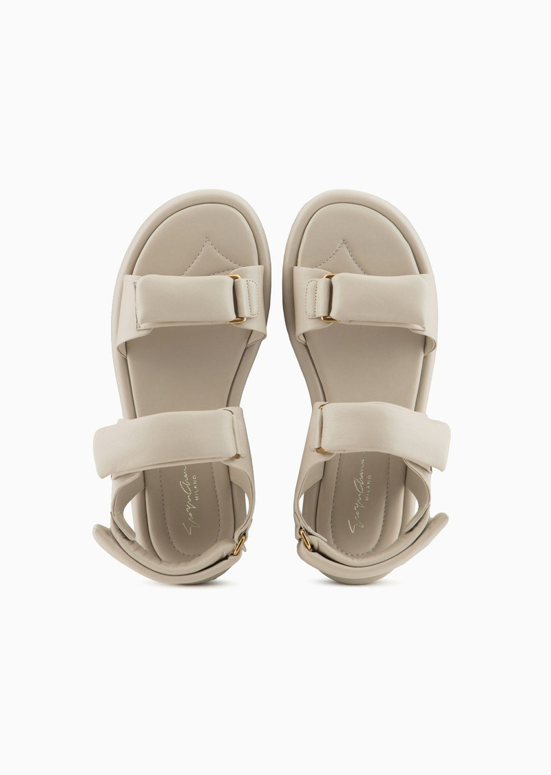 Padded nappa-leather flat sandals 3