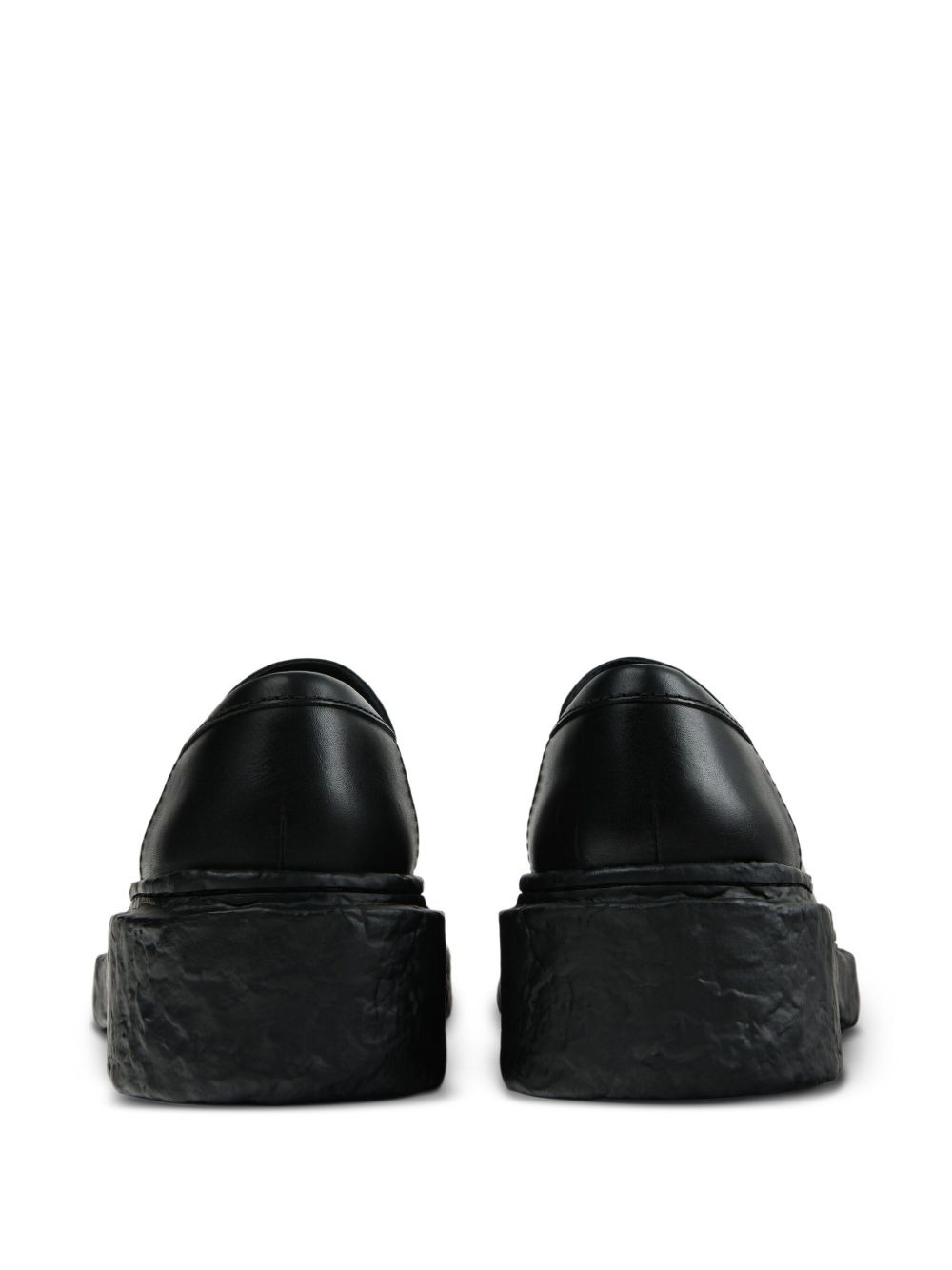 penny-strap platform loafers - 3