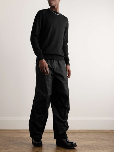 Jil Sander Wide-Leg Pleated Cotton Trousers outlook
