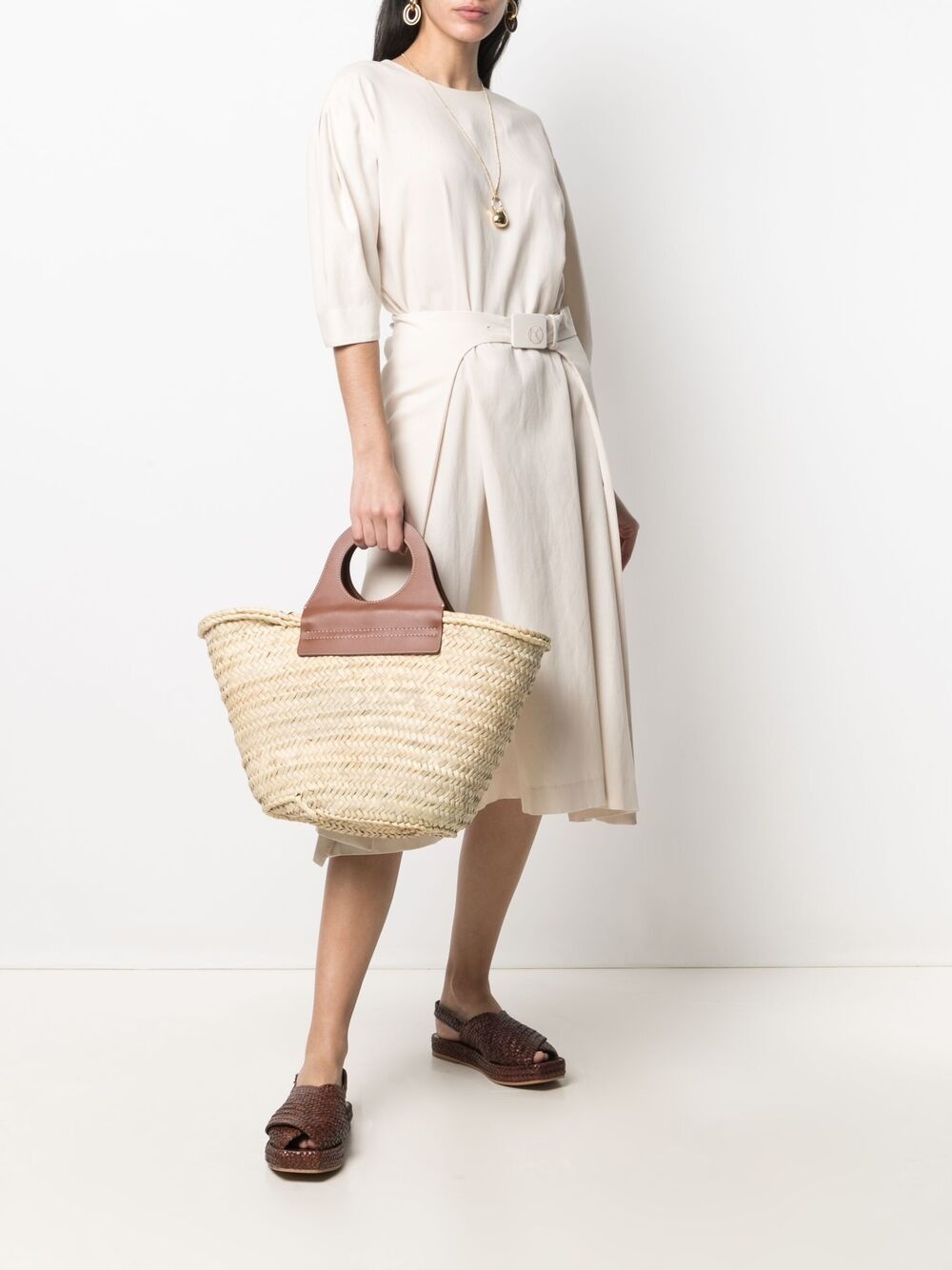 woven-straw tote bag - 2
