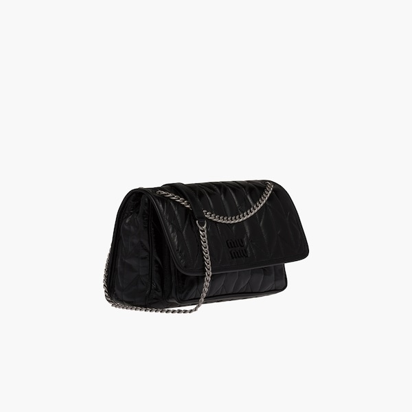 Shiny leather shoulder bag - 6