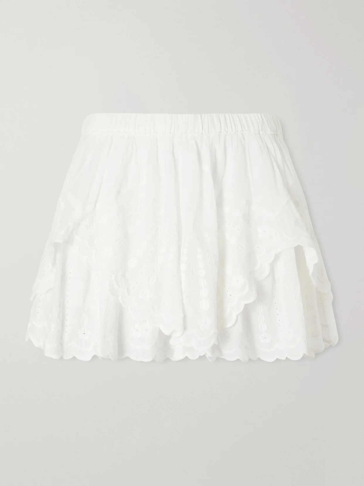 Layle Broderie Anglaise Cotton Shorts - 1