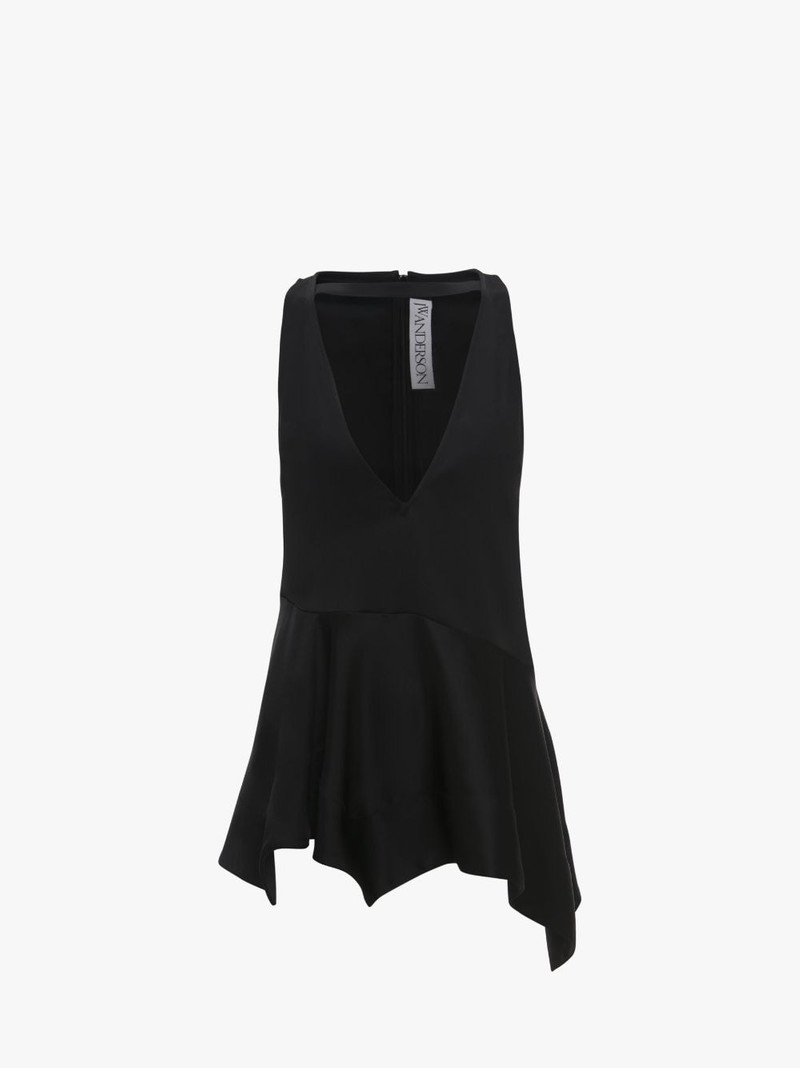 SLEEVELESS V-NECK TOP - 1