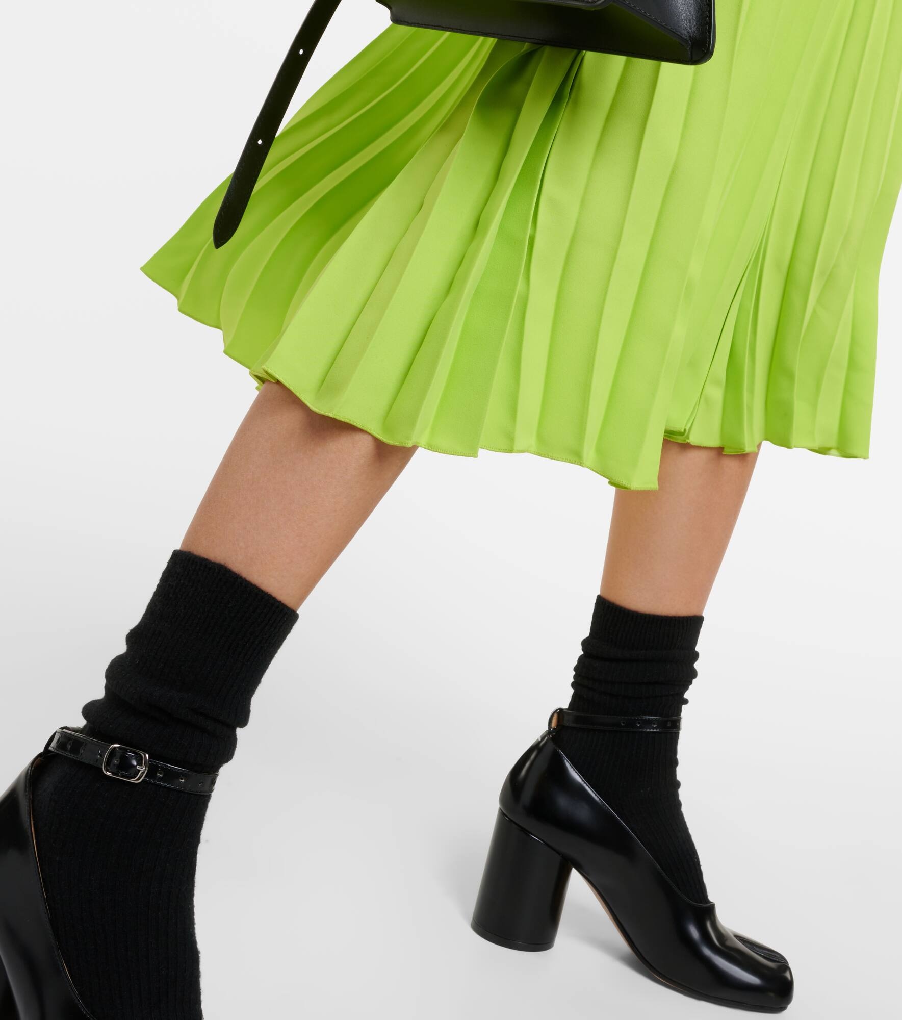 Pleated midi skirt - 5