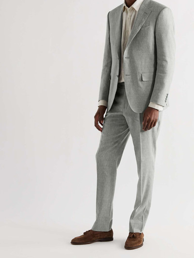 Canali Linen and Wool-Blend Suit Jacket outlook