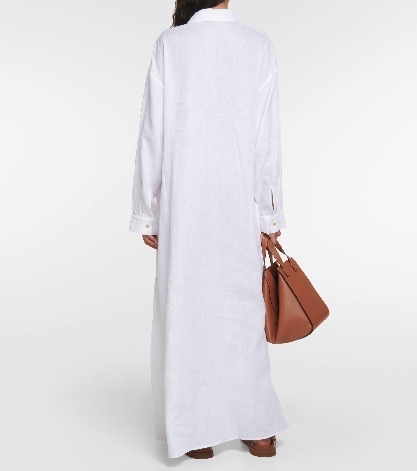 Linen midi dress - 3