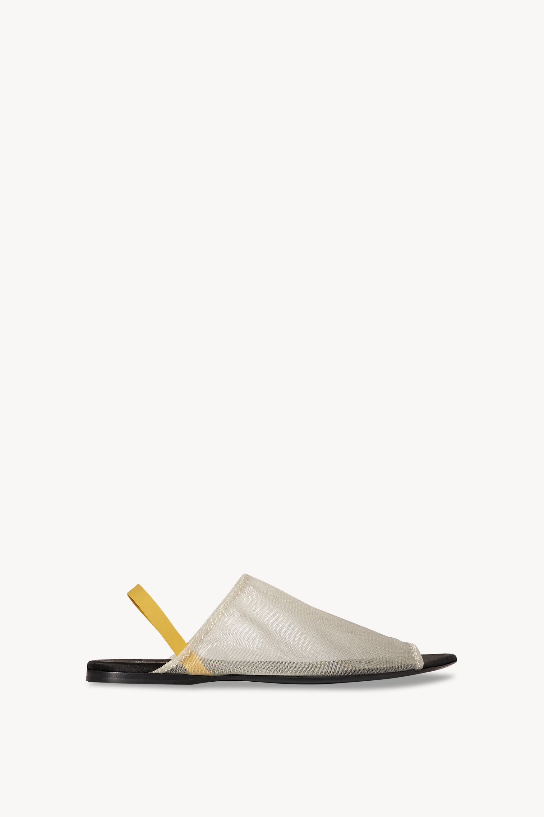 Clear Sandal in Vinyl and Satin - 1