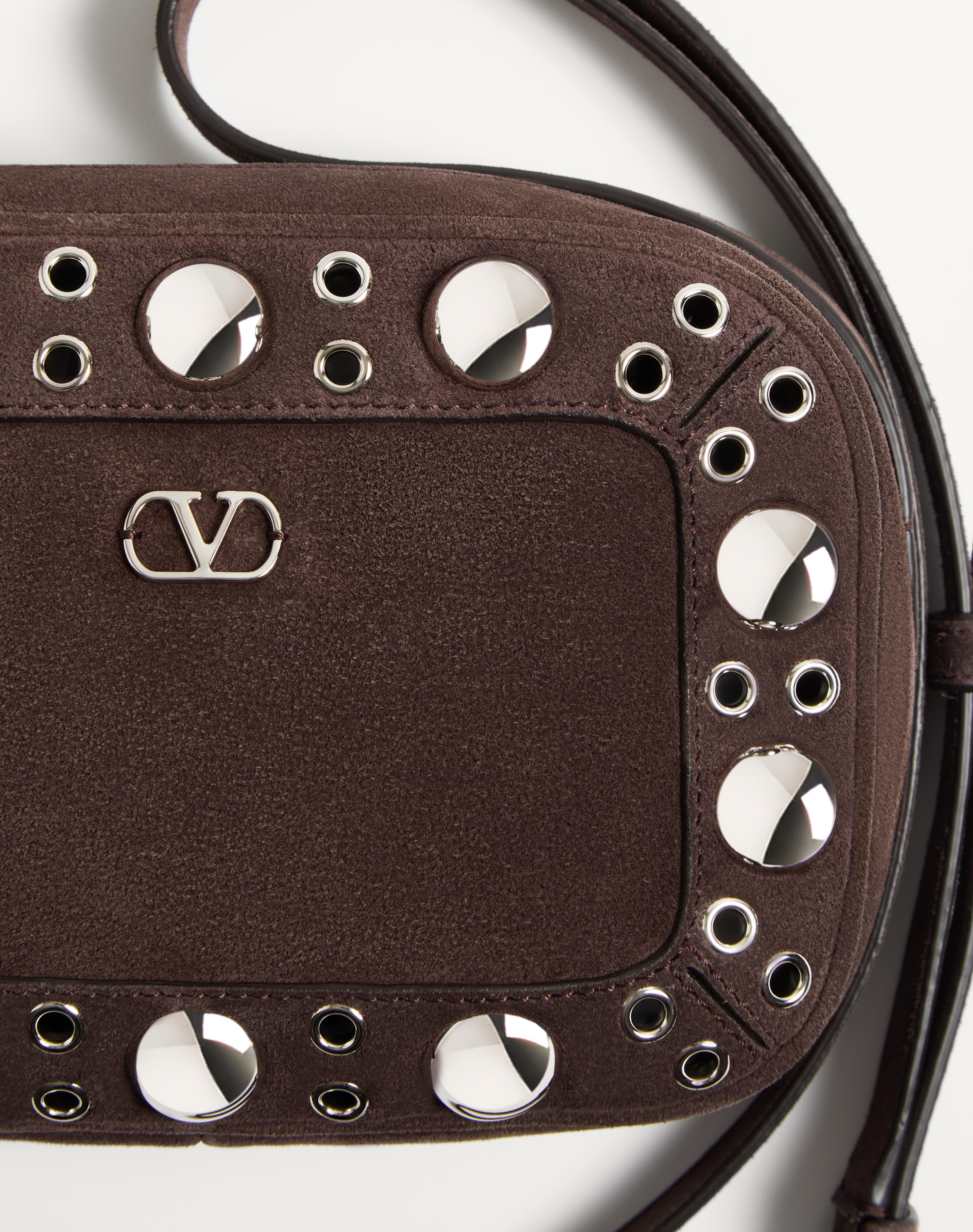 VALENTINO GARAVANI NELLCÔTE SUEDE SHOULDER BAG - 8