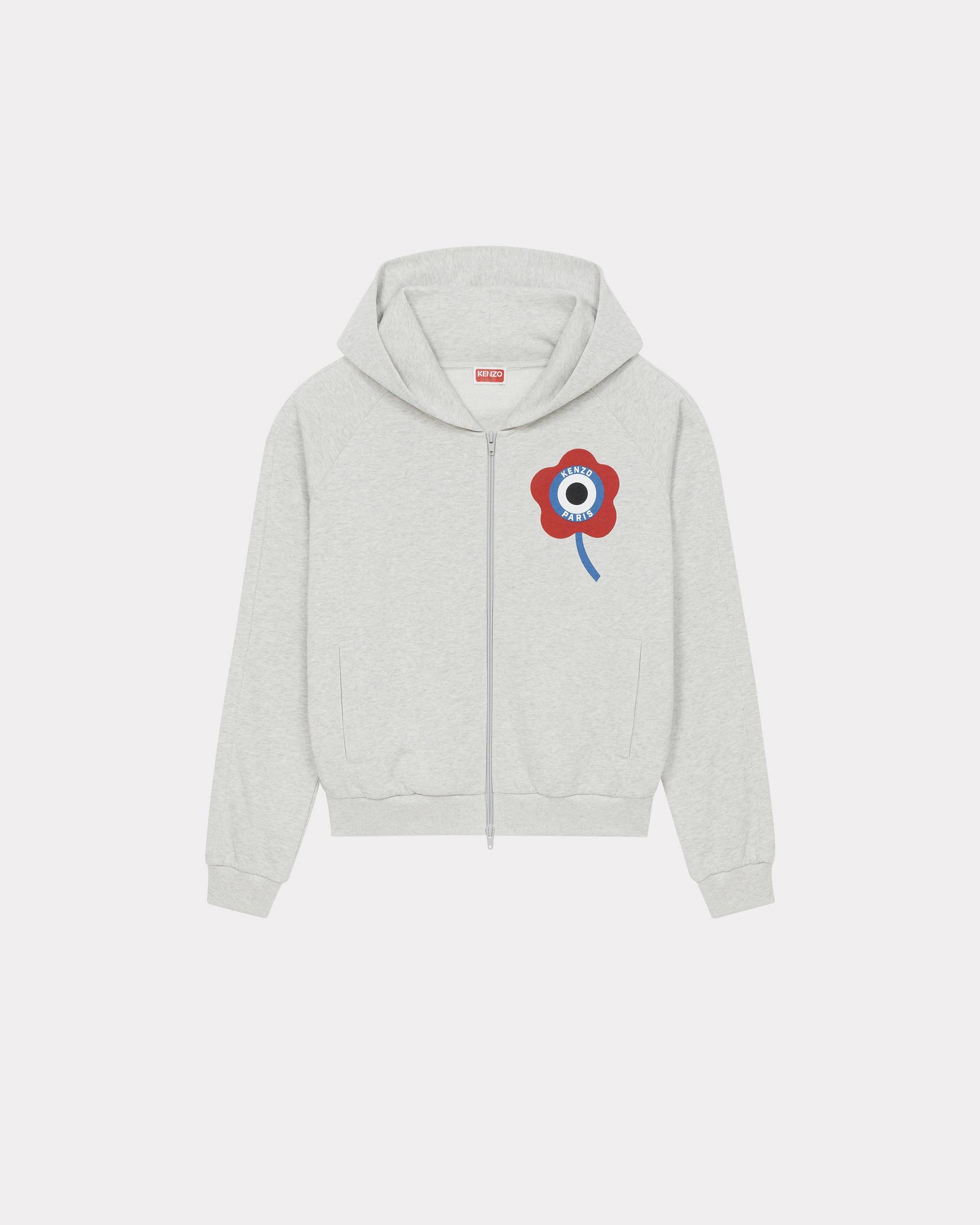 'KENZO Target' Crest zipped hoodie sweatshirt - 1