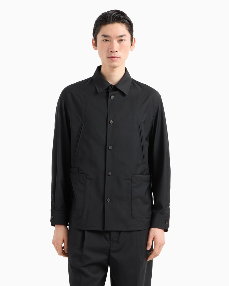 EMPORIO ARMANI SUPER LIGHT WOOL SHIRT JACKET outlook