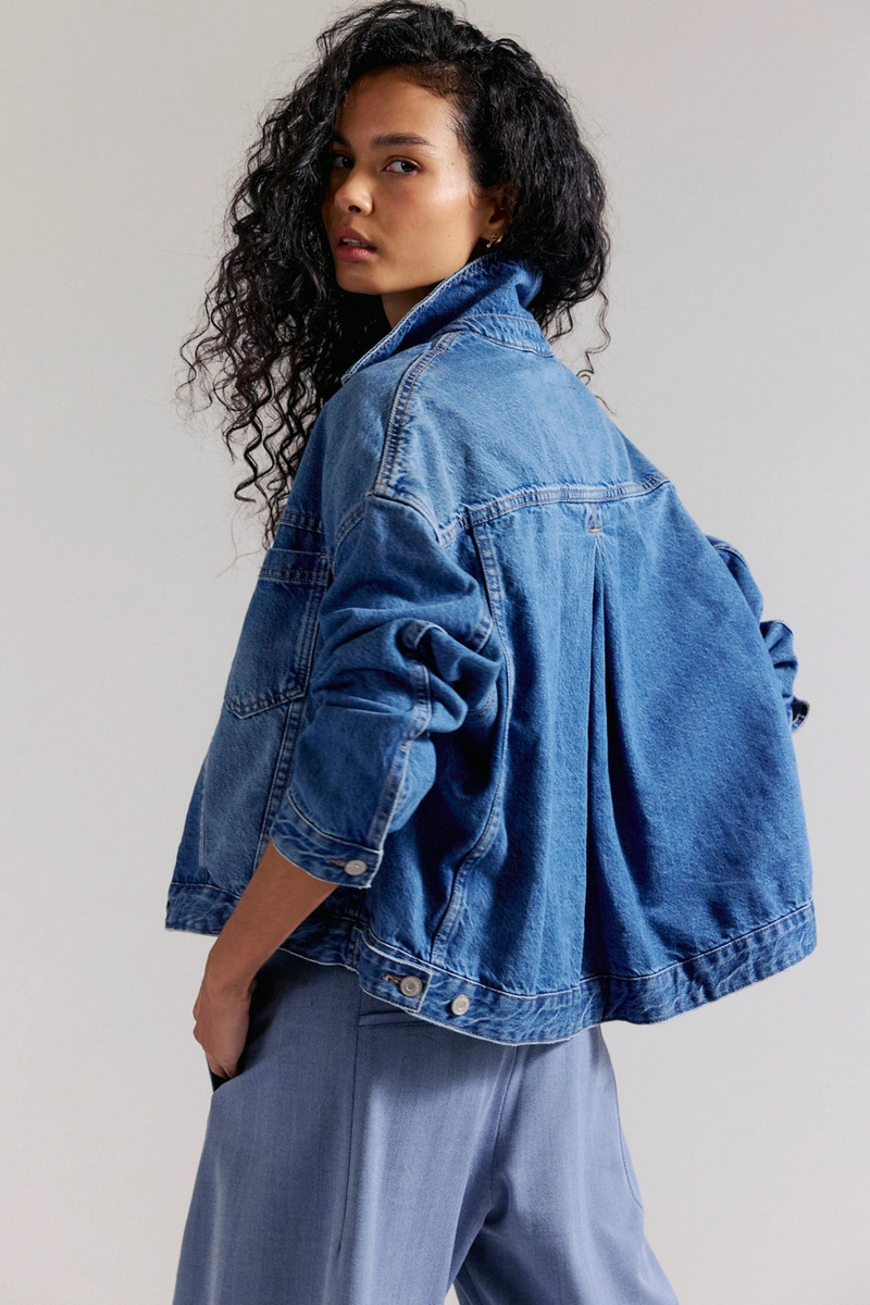 FREE PEOPLE We The Free Opal Swing Denim Jacket outlook