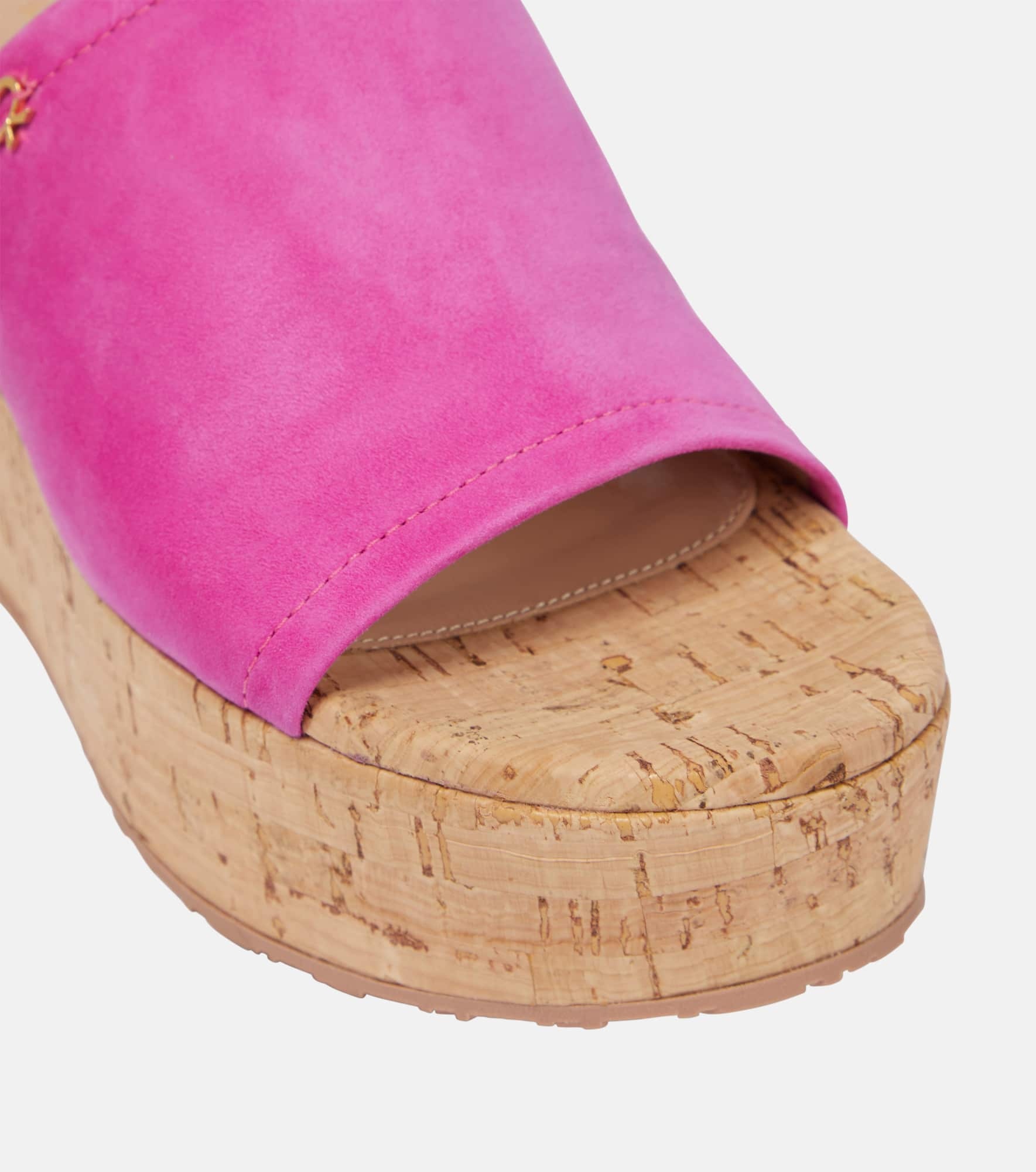 Suede wedge mules - 6