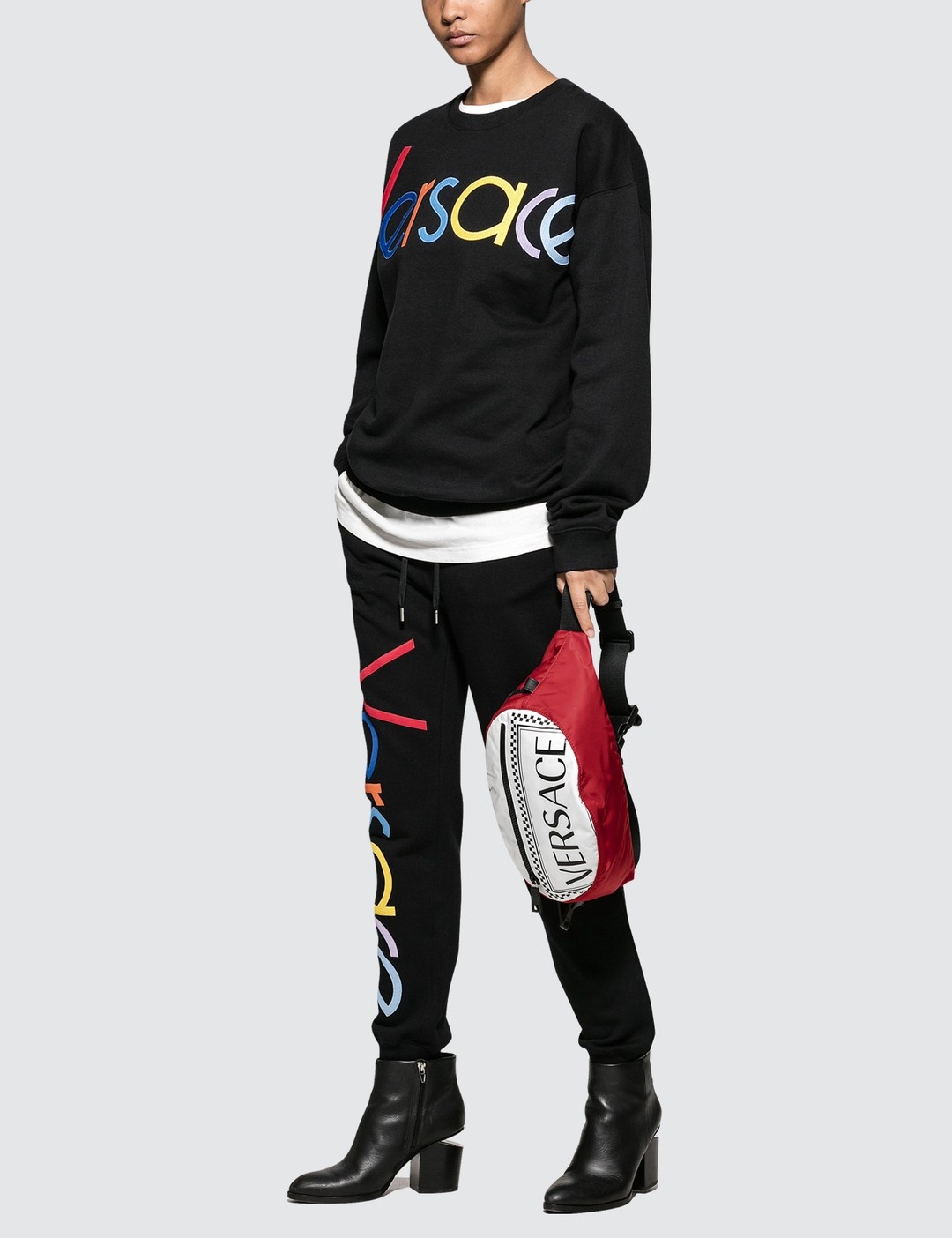 RAINBOW COLOR LOGO SWEATPANTS - 4