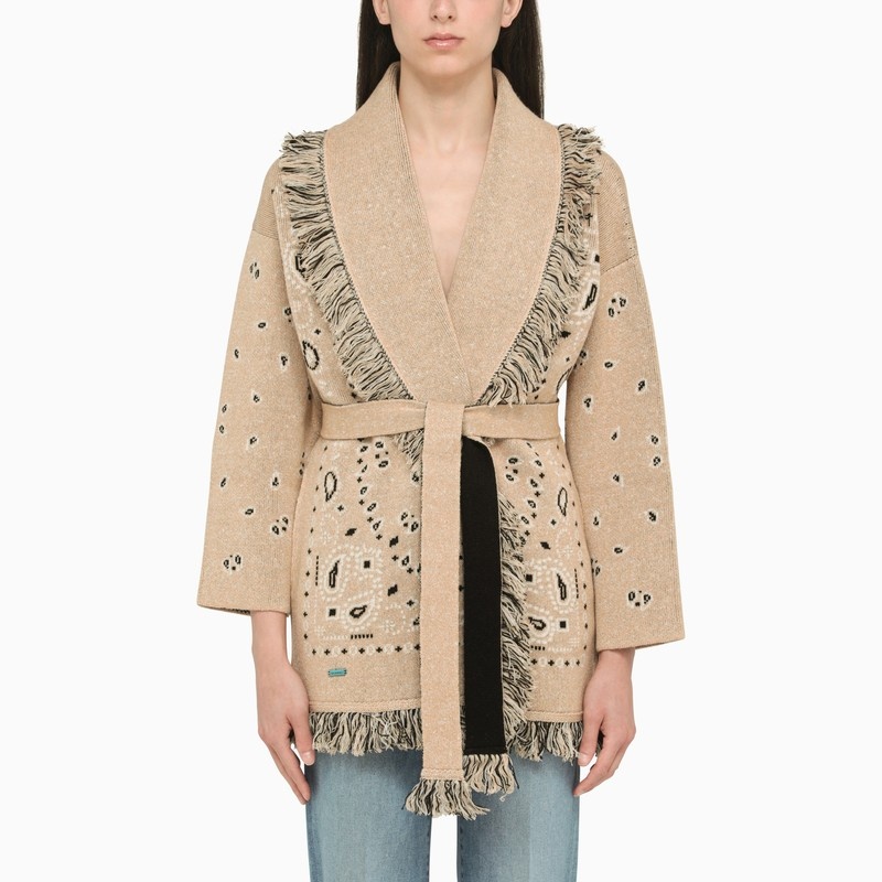 Icon beige cashmere cardigan - 1