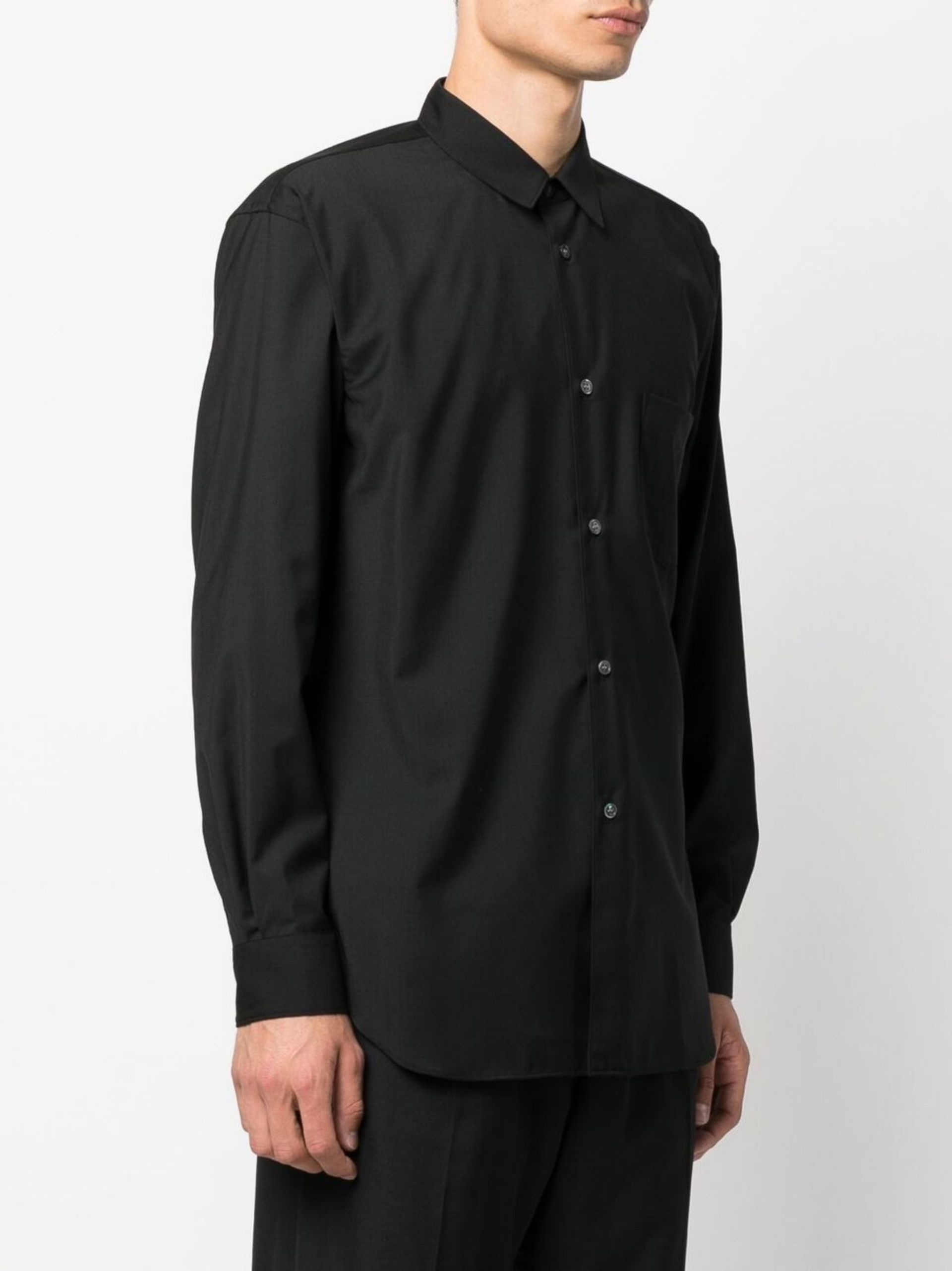 black Shape 2 wool shirt - 3