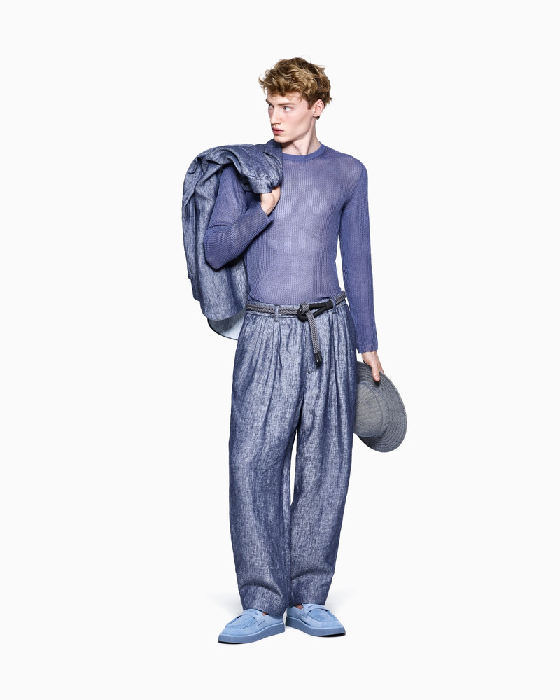 SILK AND COTTON CREW-NECK JUMPER 2