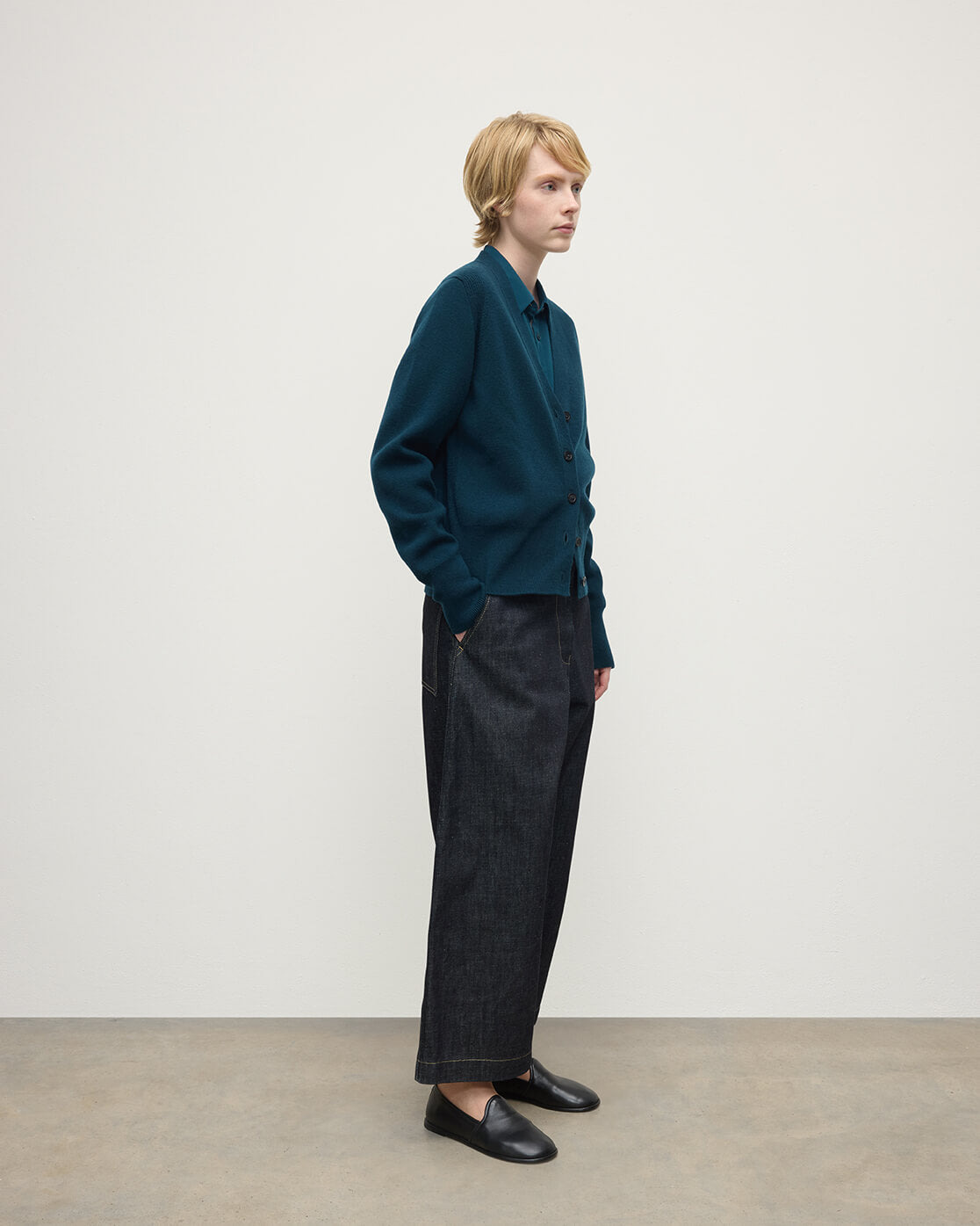 Milano Stitch Green Cashmere Cardigan - 3