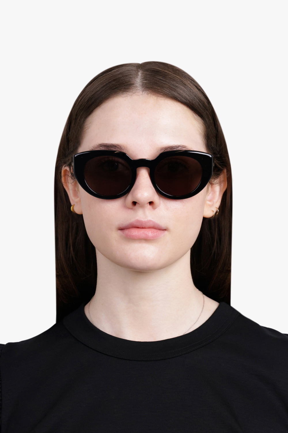 CHO311S ROUNDED SUNGLASSES | BLACK/GREY - 4
