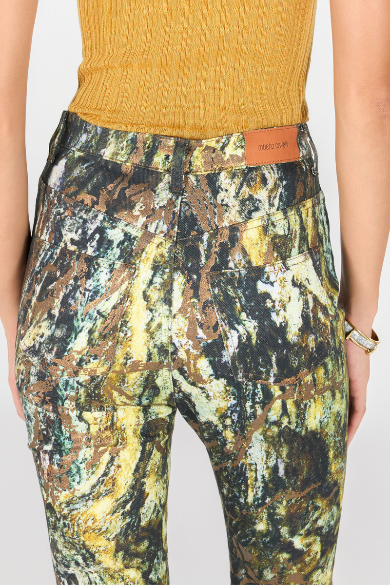 Skinny trousers with Marble print 7