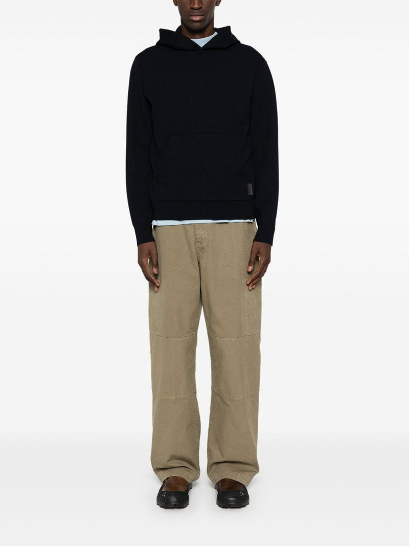 Sandro logo-tag hooded jumper outlook