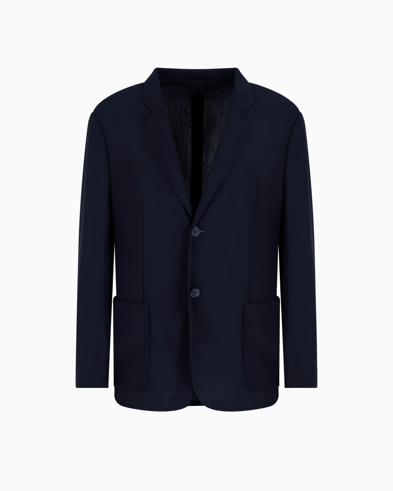 WOOL CRÊPE SINGLE-BREASTED JACKET - 1