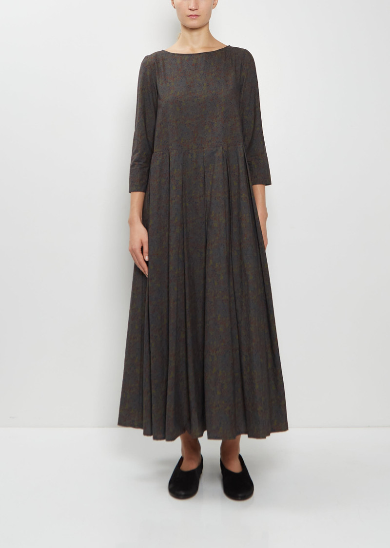 Cotton Floral Pleated Dress 1