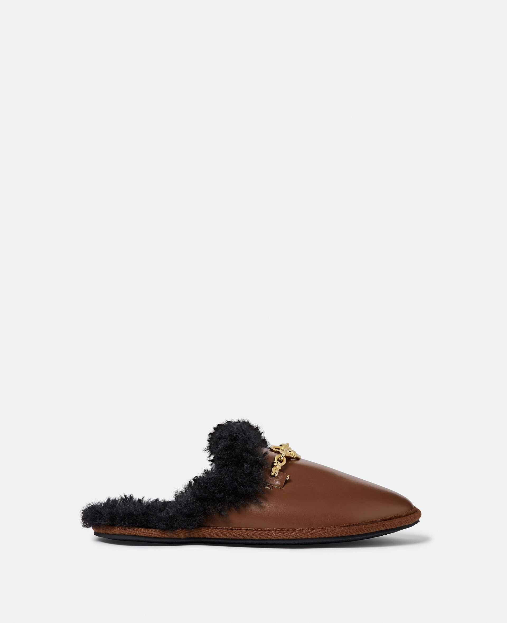 Ryder Backless Vegan Plush Teddy-Lined Loafers - 1