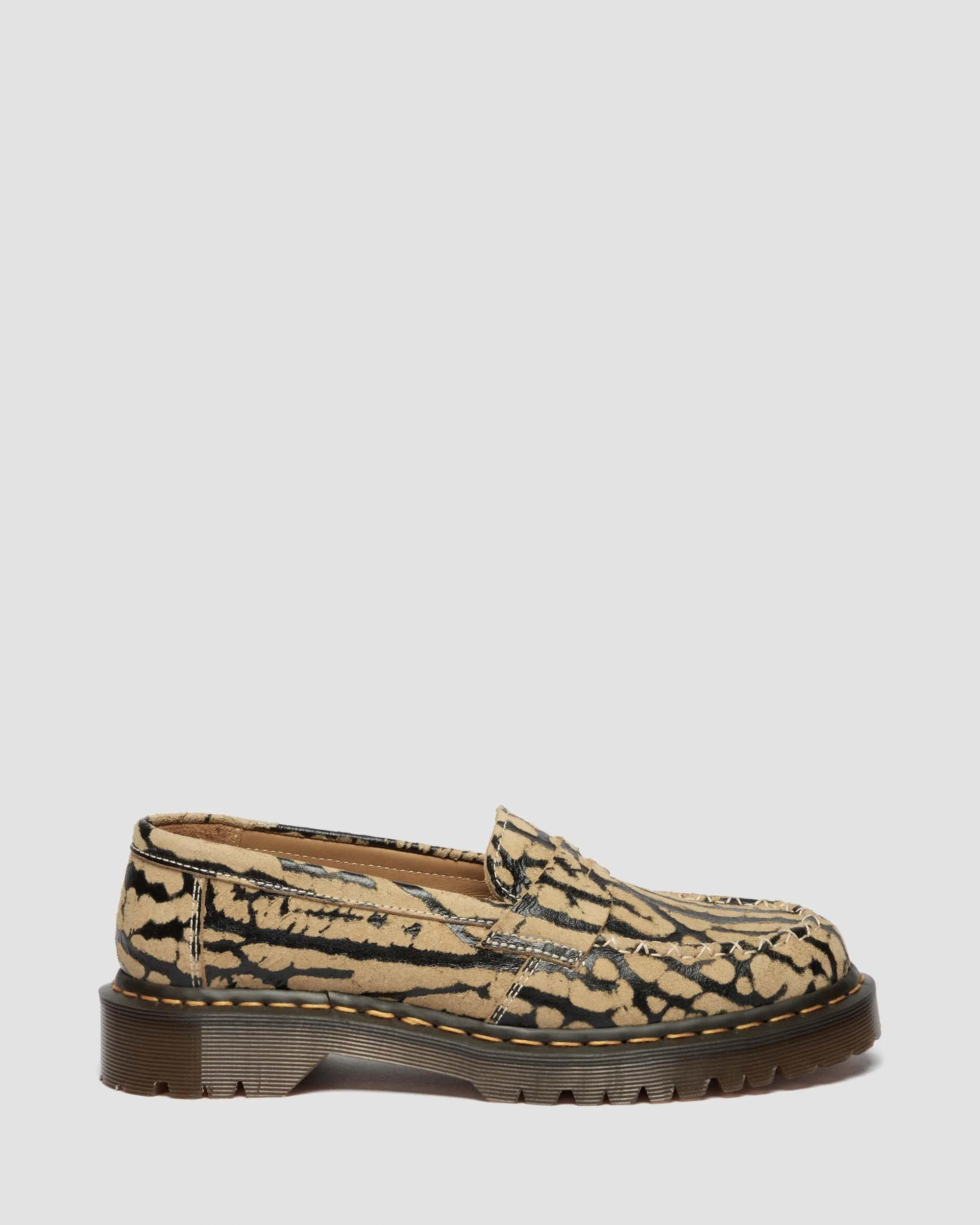 Delapre Wild Emboss Suede Penny Loafers - 1