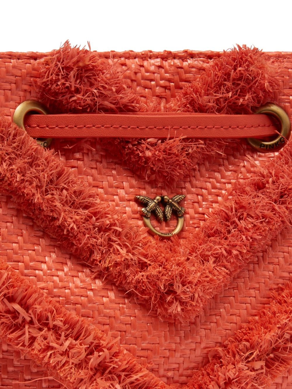 raffia bucket bag - 3