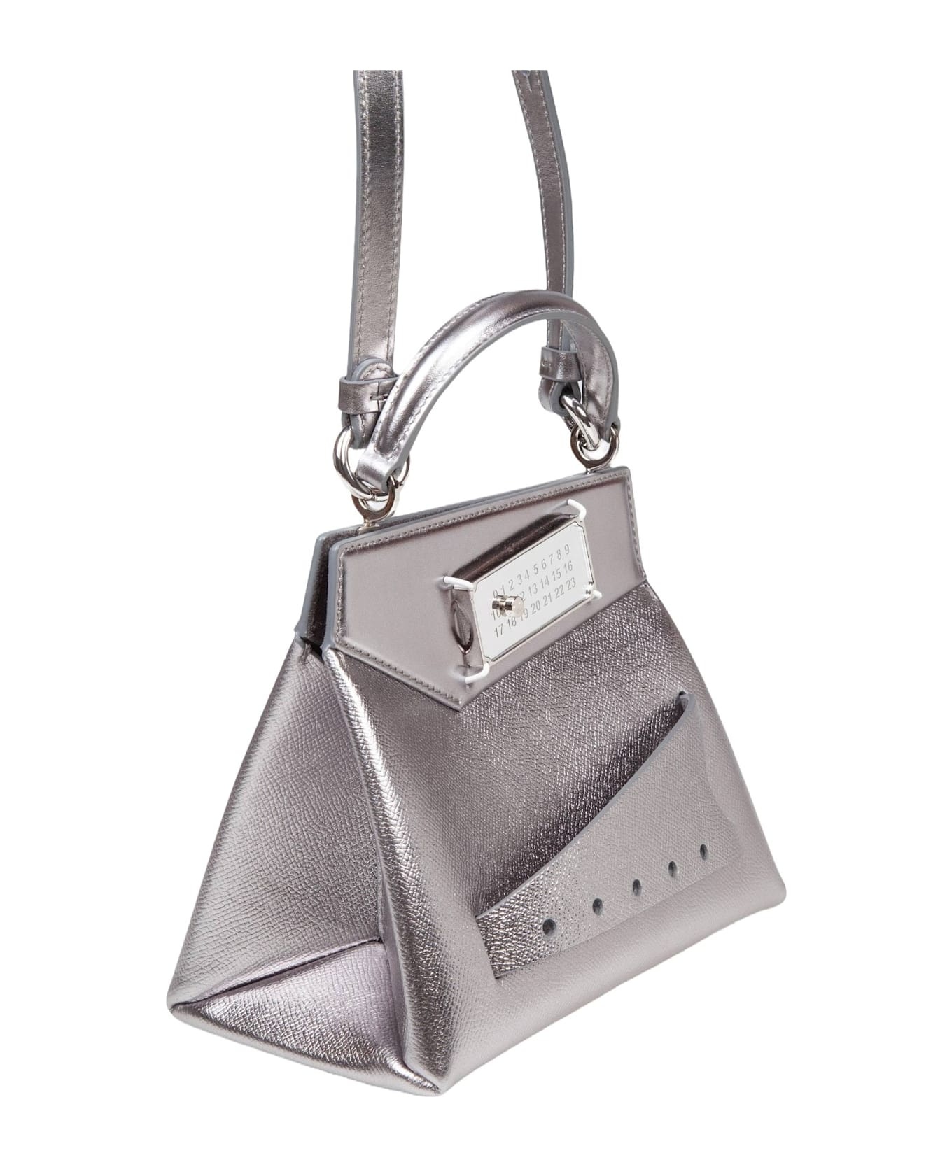 Snatched Handbag Small In Metallic Leather - 2