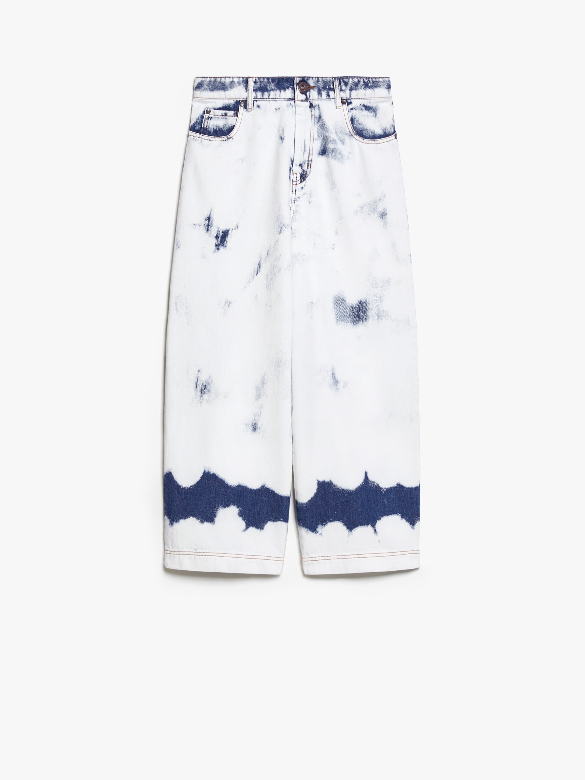 TUONO Denim cropped jeans - 1