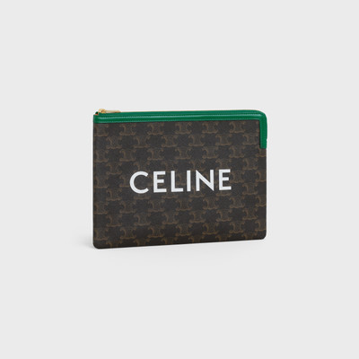 CELINE SMALL POUCH  IN  TRIOMPHE CANVAS AND LAMBSKIN outlook