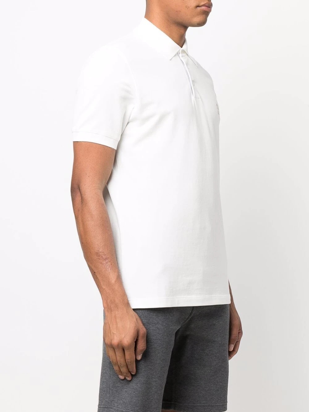 logo-embroidered polo shirt - 3