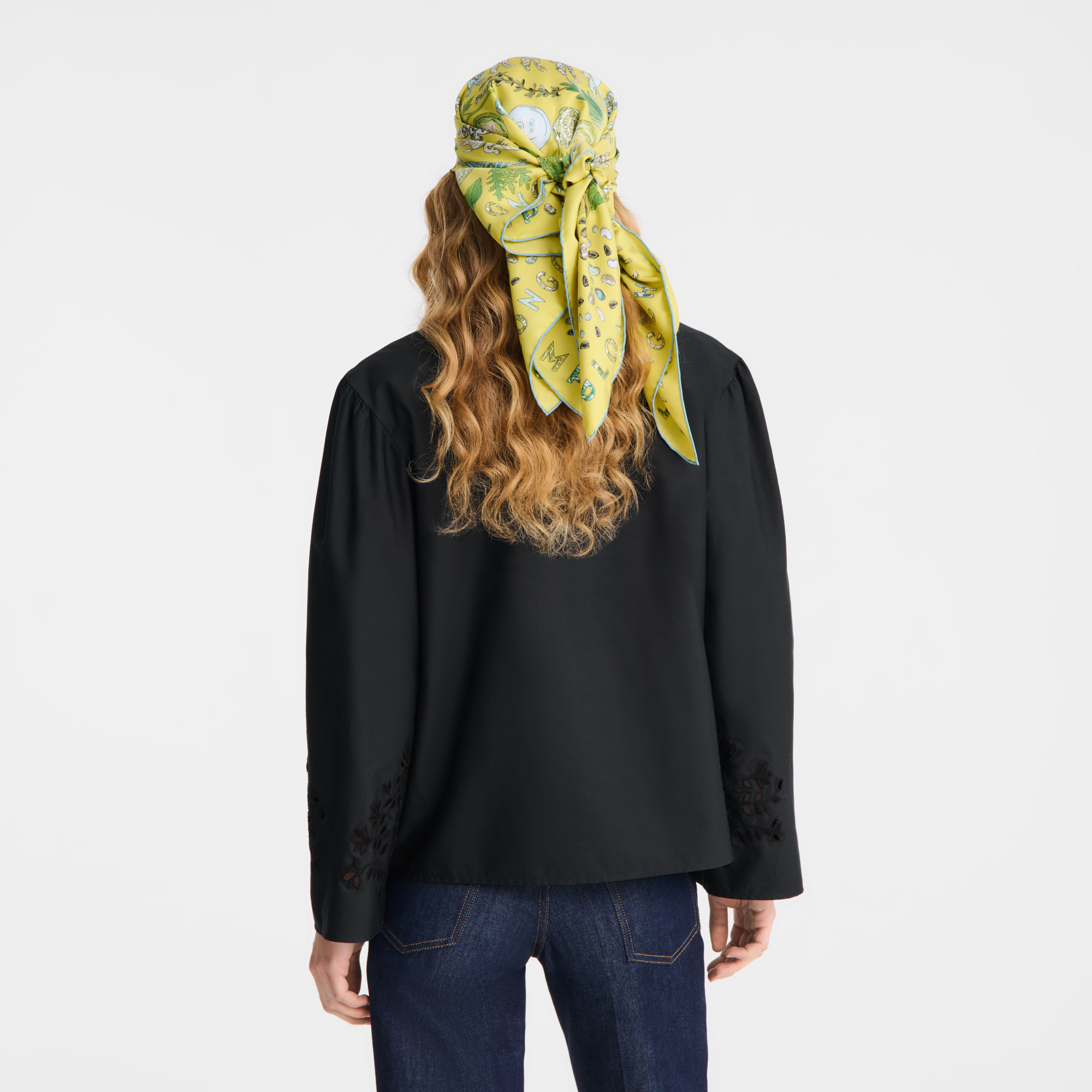 Blouse Black - Poplin embroidered - 3