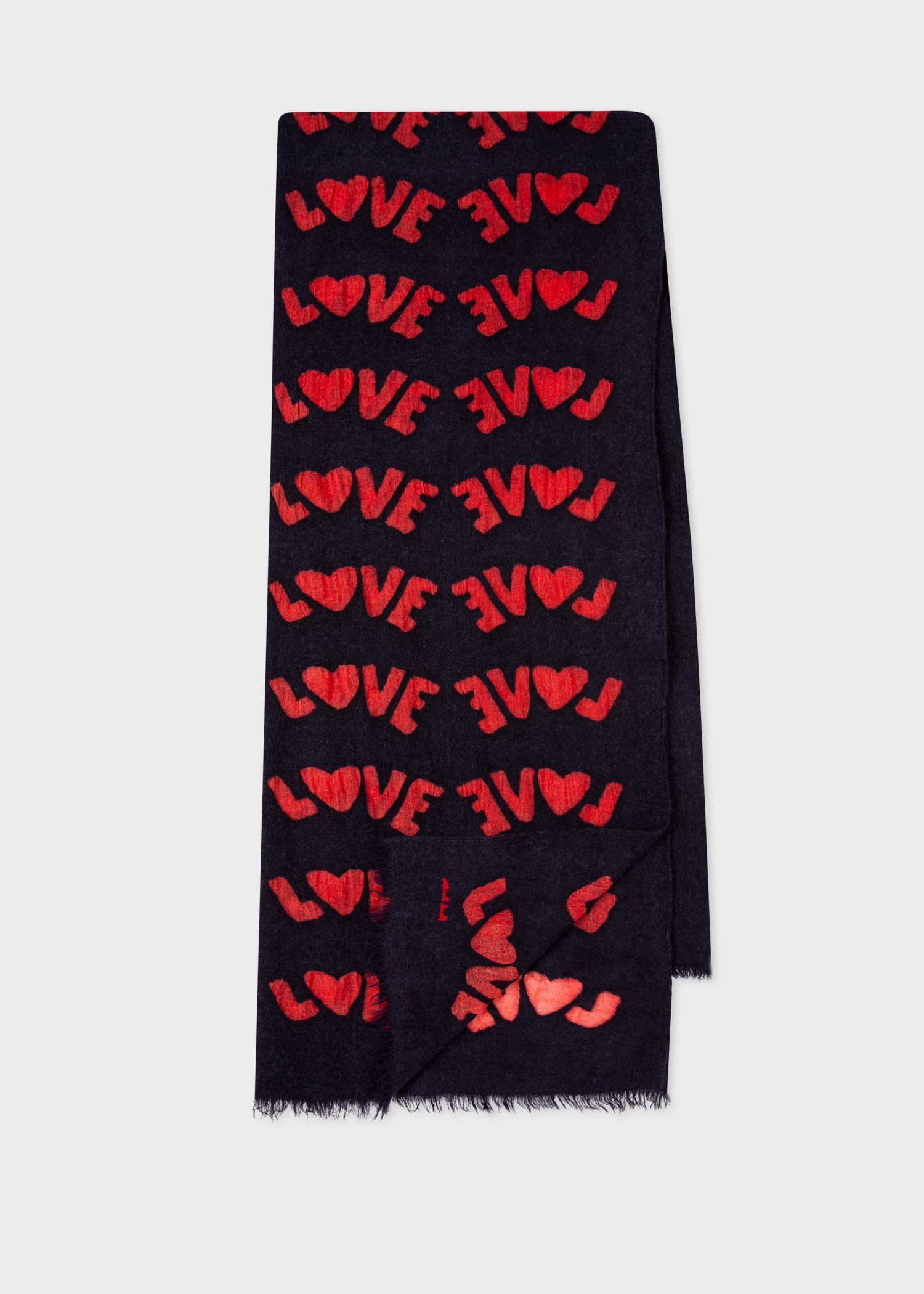 Wool 'Love Burnout' Scarf - 1