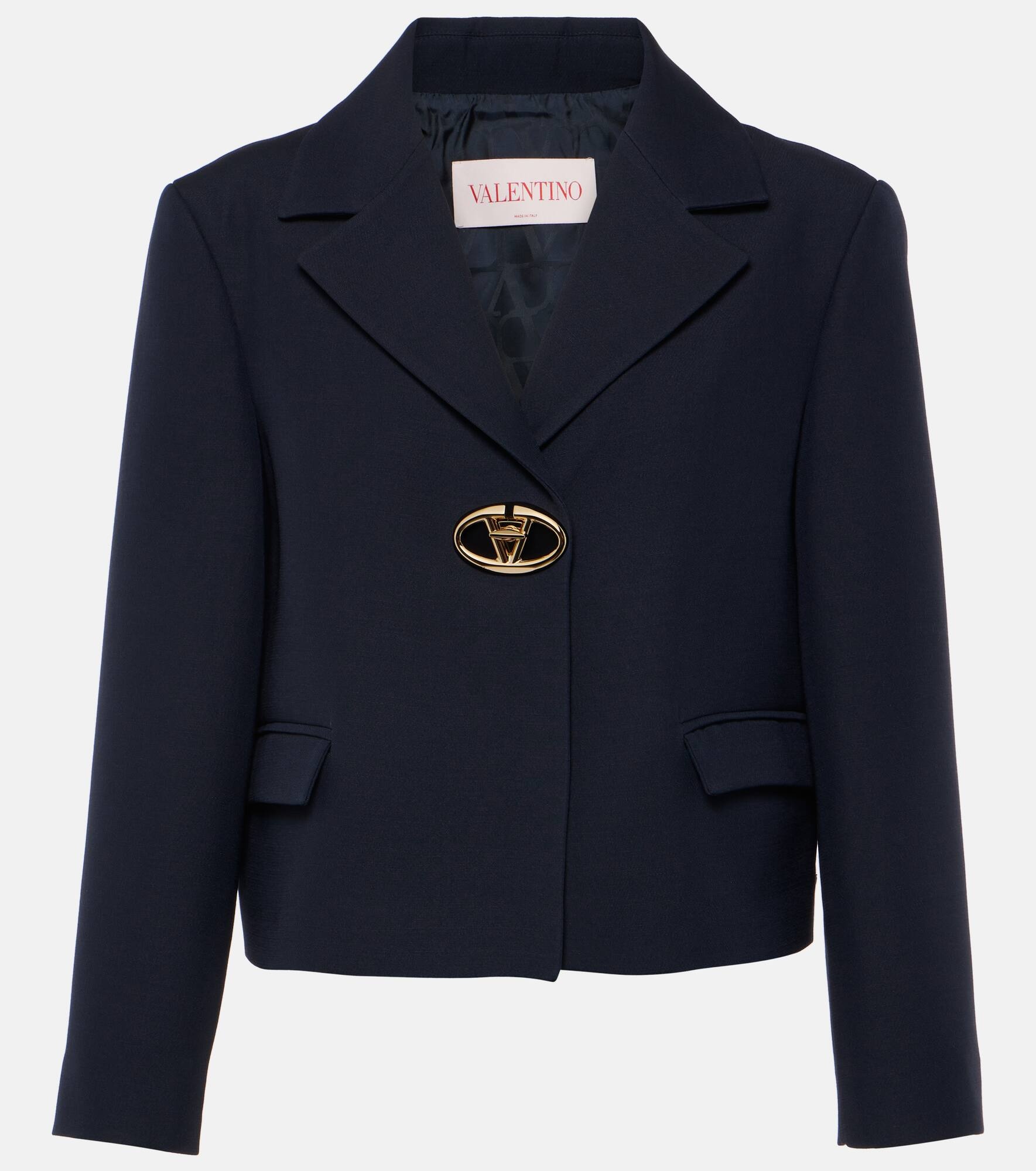 Valentino Crepe Couture cropped blazer | mytheresa | REVERSIBLE