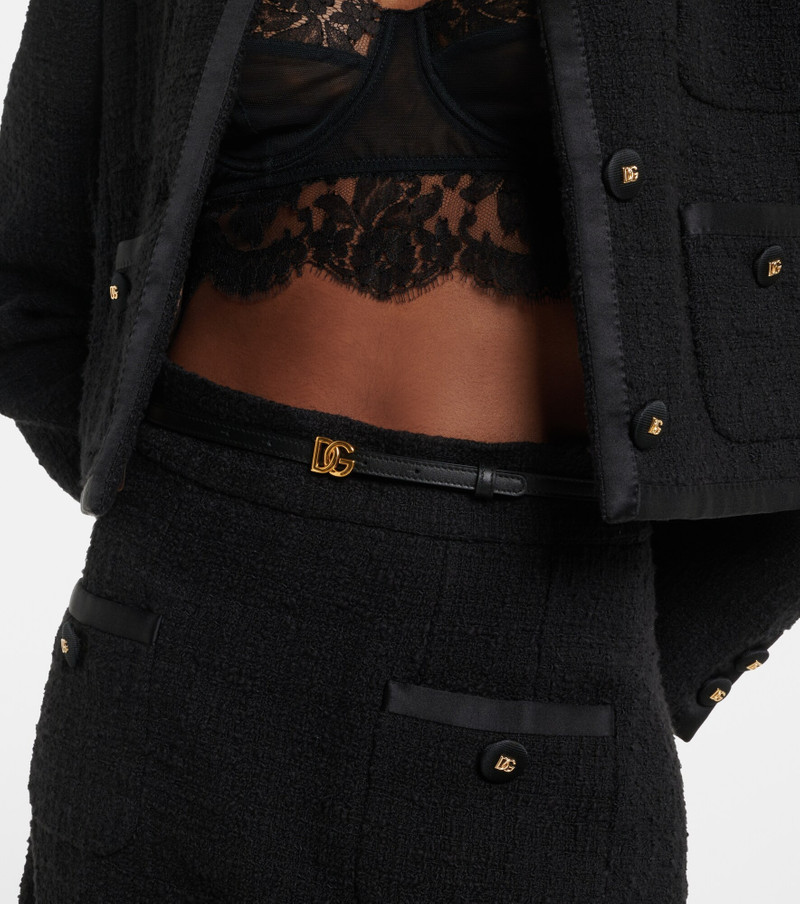 Dolce & Gabbana DG leather belt outlook