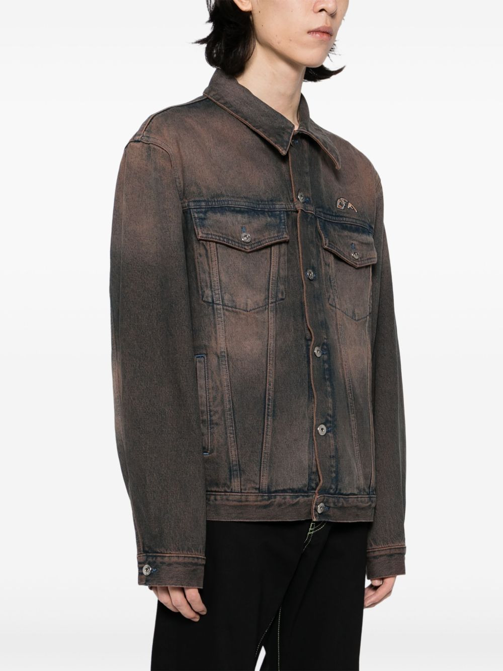 overdyed denim skate jacket - 3