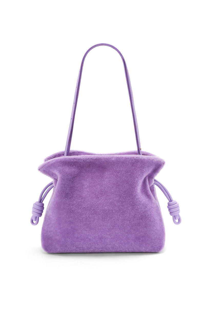 Flamenco clutch in mohair and calfskin 4